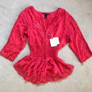 Silk Victoria’s Secret button-up blouse